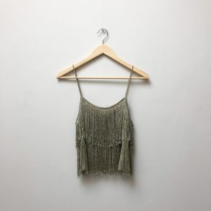 Topshop fringed top