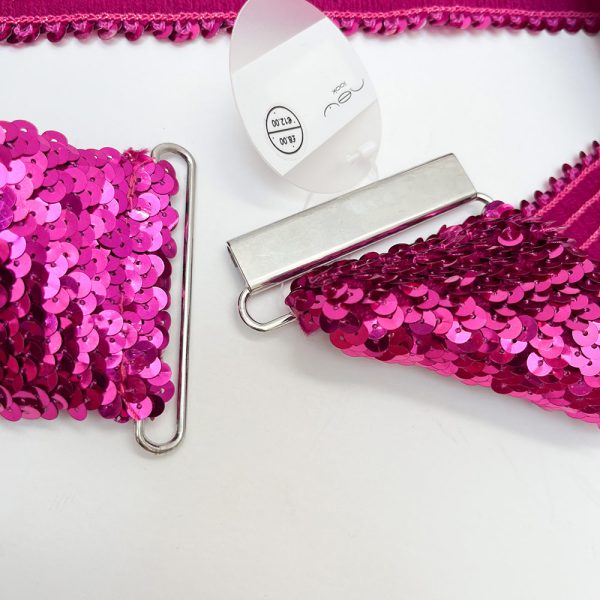 New Look Pink Sequin Belt