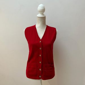 Berketex Red Knitted Waistcoat