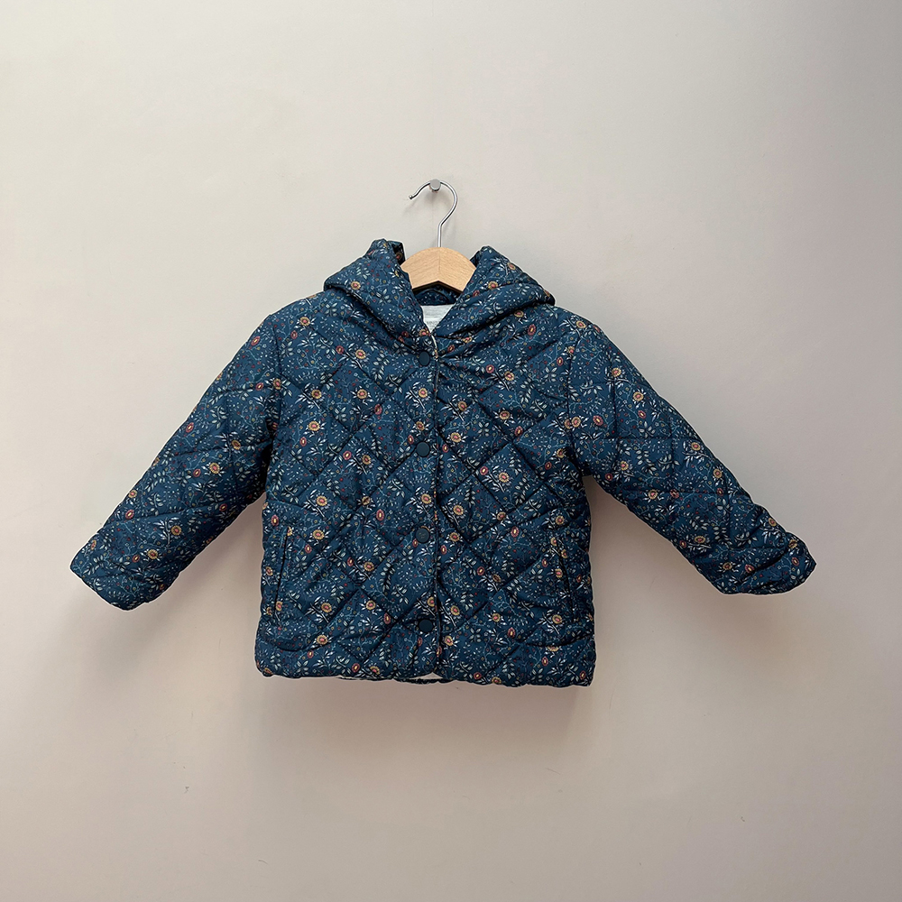Mango Floral Quilted Jacket