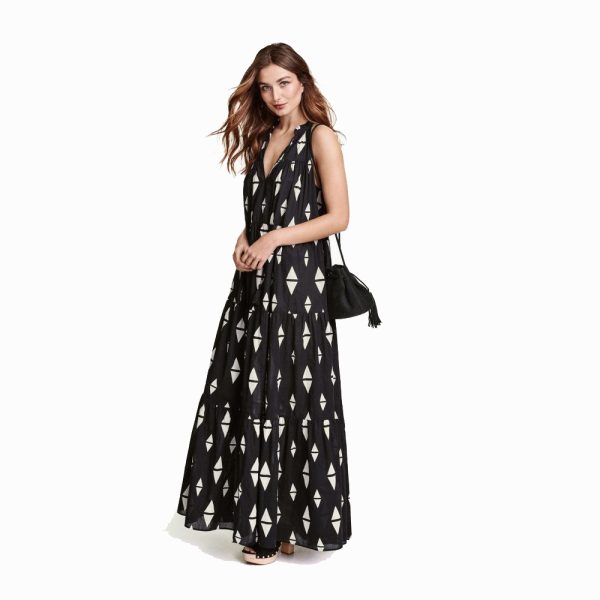 H&M Monochrome Maxi Dress