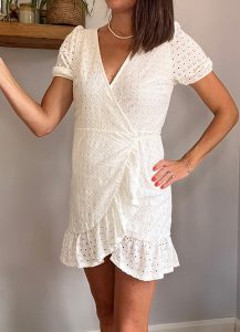 Mango White Lace Dress