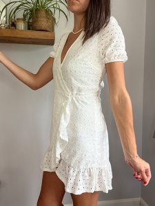 Mango White Lace Dress