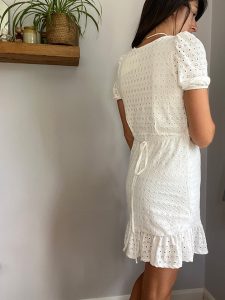 Mango White Lace Dress