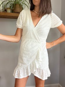 Mango White Lace Dress