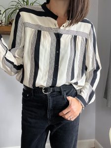 Jaeger Silk Monochrome Shirt