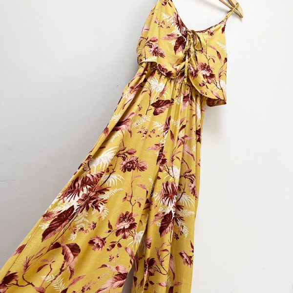 NL Yellow Floral Jumpsuit