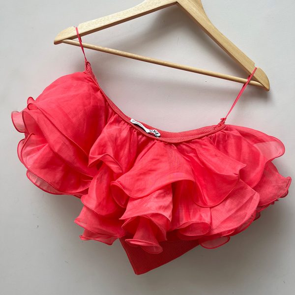 Zara Pink Ruffle top