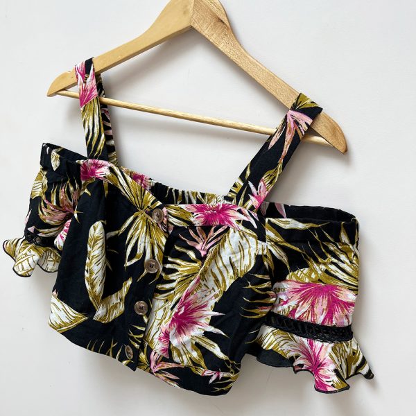 RI Floral Crop Top