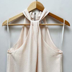 Mango Suit Cream Halterneck Dress