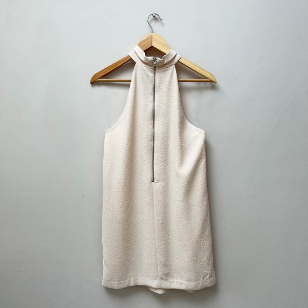 Mango Suit Cream Halterneck Dress