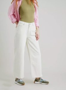 TU Cream Wide Leg Jeans