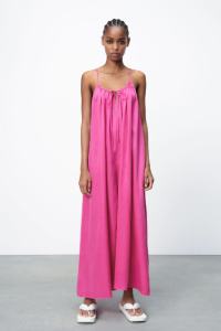 zara pink maxi