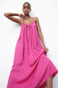 zara pink maxi