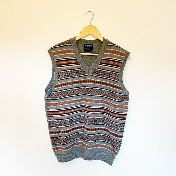 Hackett Merino Wool Fairisle Tank Top