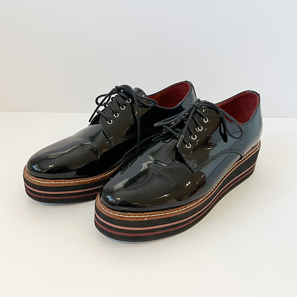 M&S Black Patent Leather Shoes