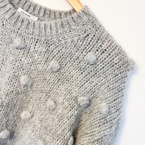 & Other Stories Grey Pom Pom Jumper