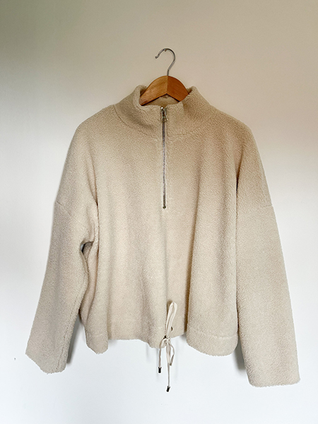 Mint Velvet Cream Borg Fleece