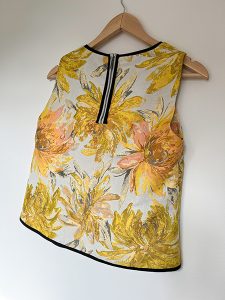 Per Una Yellow Floral Jacquard Top