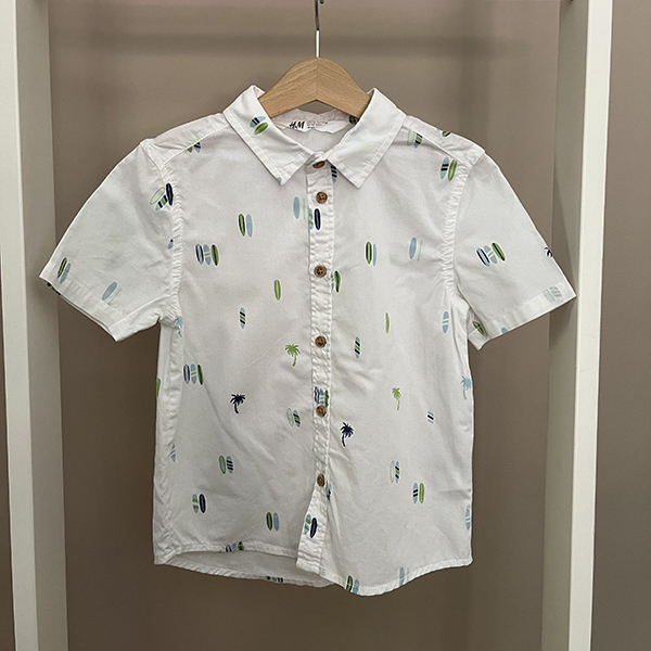 H&M White Surfer Shirt