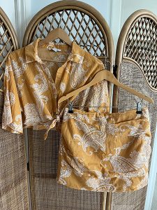 Primark orange paisley