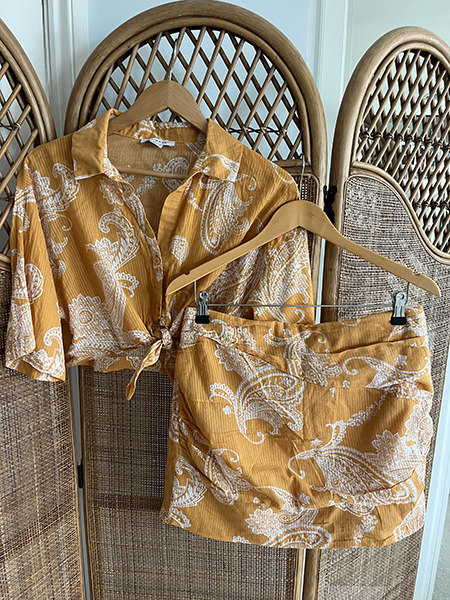 Primark orange paisley