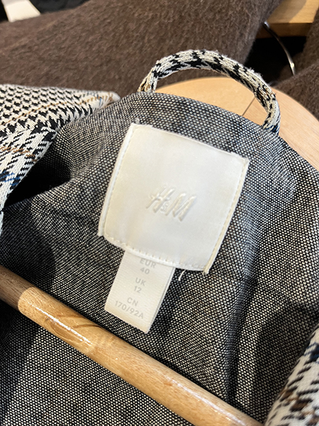 H&M Dogstooth Blazer