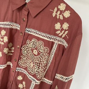 River Island Pink Lace Shirt