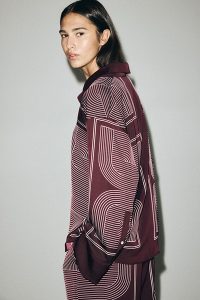 H&M burgundy co-ord