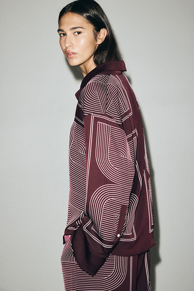 H&M burgundy co-ord